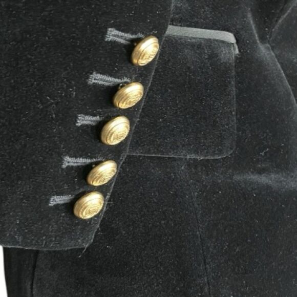 Authentic 2015 Balmain x H&M Collab black velvet blazer. - Picture 8 of 12